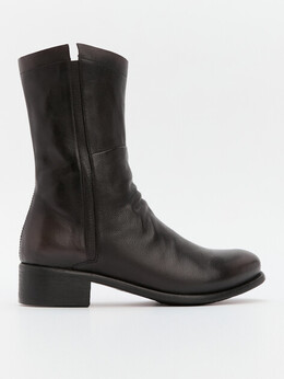 Officine Creative: Тёмные ботинки 