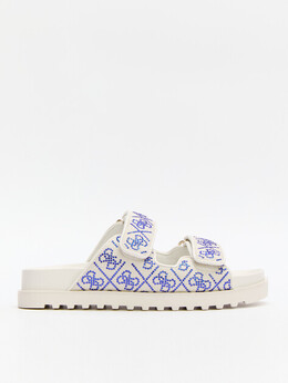 Guess: Светлые шлёпанцы 