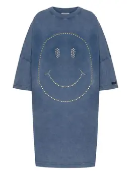 Moschino: Короткое платье  Smiley
