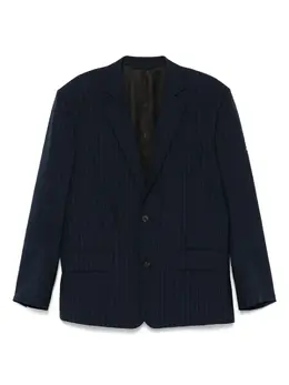 Balenciaga: Жакет в полоску 