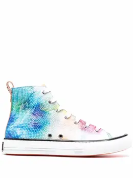Philipp Plein Megastar tie-dye high-top sneakers 16613923