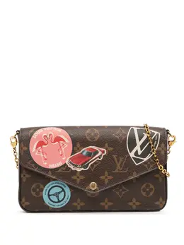 Louis Vuitton Pre-Owned: Коричневая сумка через плечо 