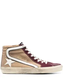 Golden Goose Slide logo-patch sneakers 20878413
