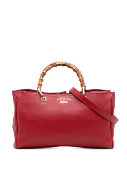 Gucci 2016-2025 Medium Calfskin Bamboo Shopper satchel 32166672