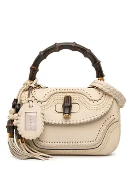 Gucci 2016-2025 Medium Studded New Bamboo Tassel satchel 32153370