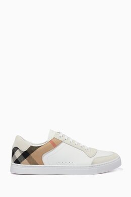 Burberry Sneakers in Leather, Suede & House Check Cotton 213973786_26