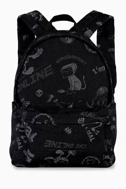 Molo Mio Comic-print Backpack in Cotton 217467256_13