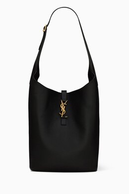 Saint Laurent Large Le 5 À 7 Soft Hobo Bag in Grained Leather 217727288_13