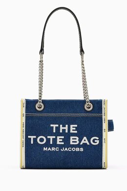Marc Jacobs The Small Chain Tote Bag in Denim 217231707_14