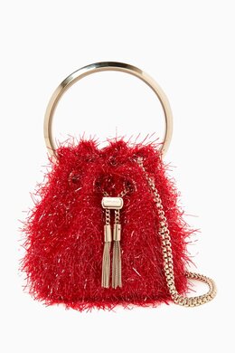 Jimmy Choo Micro Bon Bon Top-handle Bag in Tinsel 217784407_25