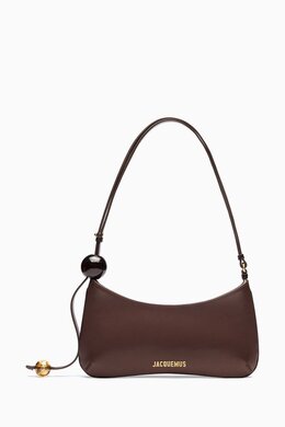 Jacquemus Le Bisou Perle Zip Shoulder Bag in Leather 215996194_15