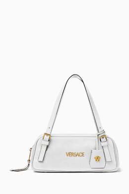 Versace Tag Bowling Shoulder Bag in Nappa Leather 217892178_195