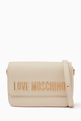 Love Moschino Small Bold Love Shoulder Bag in Faux Leather 217949934_189