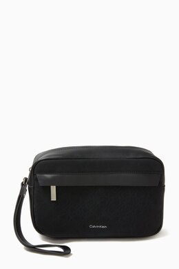 Calvin Klein CK Must Monogram Wash Bag in Faux Leather 217760790_13