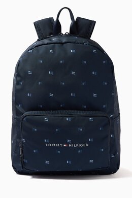 Tommy Hilfiger Blue Flags Logo Backpack in Canvas 217821147_14