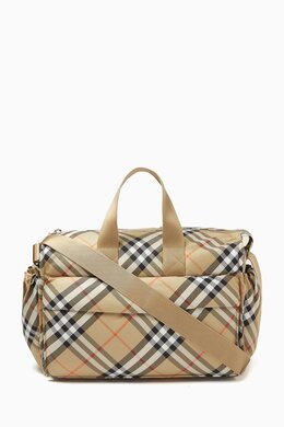 Burberry Signature Print Diaper Bag 217779160_15