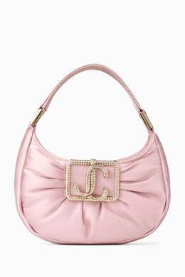Jimmy Choo Mini Edie Hobo Bag in Puffed Satin 217842158_1842