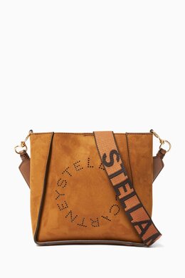 Stella McCartney Mini Logo Crossbody Bag in Alter Suede 218064804_15