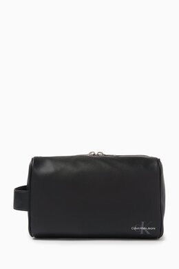 Calvin Klein Mono Logo Toiletry Bag in Faux Leather 218051217_13