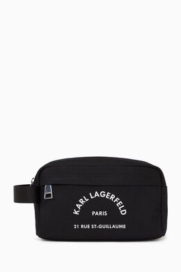 Karl Lagerfeld Logo-print Wash Bag in Nylon 217902949_13