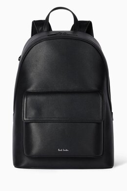 Paul Smith Straw-Grain Backpack in Embossed Leather 218037619_13