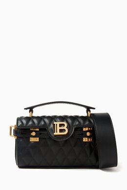 Balmain B-Buzz 19 Quilted Top-handle Bag in Leather 217949066_2709