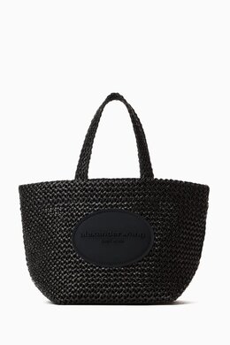 Alexander Wang Small Punch Tote Bag in Faux Raffia 218180873_2709