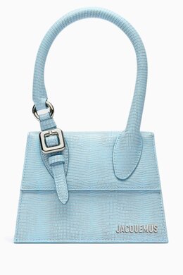 Jacquemus Le Chiquito Moyen Bag in Lizard-embossed Leather 218036277_181