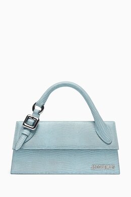 Jacquemus Le Chiquito Long Boucle Bag in Lizard-embossed Leather 218036279_181