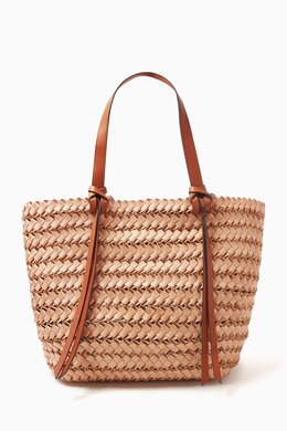 Ulla Johnson Large Imani Tote Bag in Leather 218047347_7762