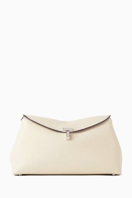 Toteme T-lock Clutch in Grained Leather 217348962_26