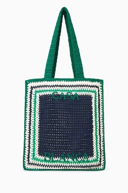 Casablanca Crochet Tote Bag in Cotton 217928751_2698