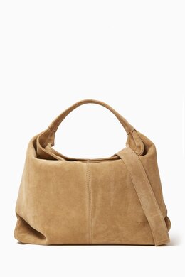 Manu Atelier Gala Shoulder Bag in Suede 218076062_7762