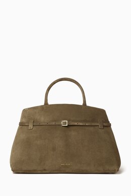 Manu Atelier Le Cambon 40 Tote Bag in Suede 218076053_15