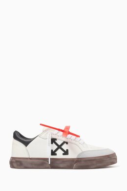 Off-White New Low Vulcanized Vintage Sneakers in Leather 217933638_13