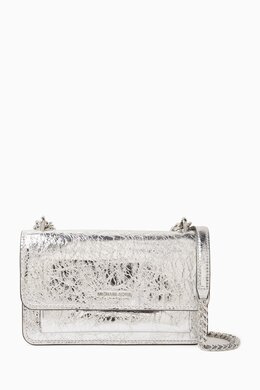 Michael Kors Claire Shoulder Bag in Metallic Leather 217929793_247