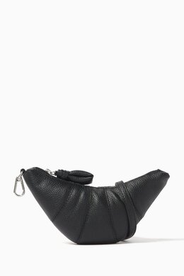 Lemaire Small Croissant Coin Purse Crossbody Bag in Leather 218173704_2709
