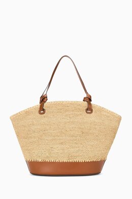 Staud Squillo Tote Bag in Raffia 217777527_179