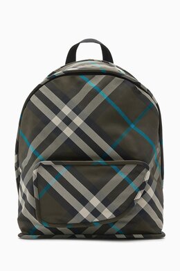 Burberry Shield Check Backpack 217273860_13