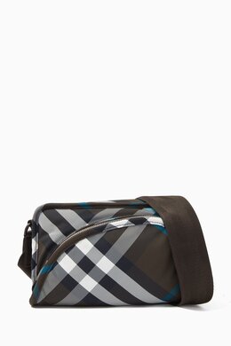 Burberry Shield Camera Bag in Check Fabric 217273859_13