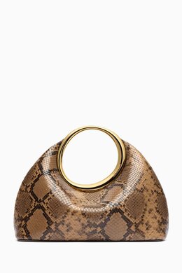 Jacquemus Mini Le Petit Calino Top-handle Bag in Snake-embossed Leather 217427075_15