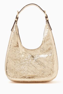 Michael Kors Small Nolita Crackled Hobo Shoulder Bag in Leather 217929843_248