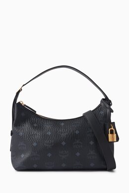 MCM Small Aren VI Hobo Bag in Visetos Canvas 216736608_13