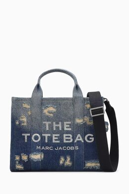 Marc Jacobs The Medium Rip & Repair Tote Bag in Denim 217610459_14