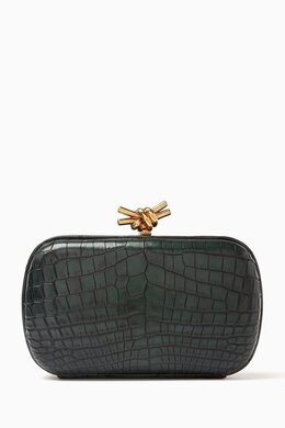 Bottega Veneta Knot Minaudiere Clutch in Crocodile Leather 217854393_13