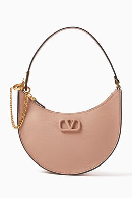Valentino Garavani VLOGO Mini Hobo Bag in Grainy Leather 217294167_23