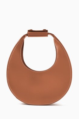 Staud Mini Moon Bag in Polished Leather 213840478_15
