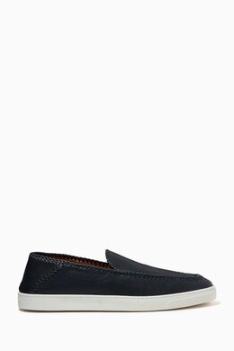 Giorgio Armani Slip-on Sneakers in Leather 214140153_4067