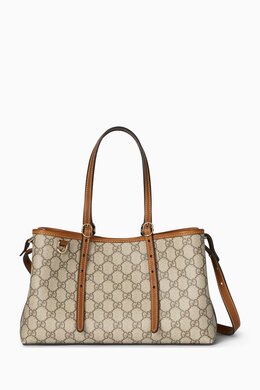 Gucci GG Emblem Small Tote Bag in Monogram Canvas 217716382_15