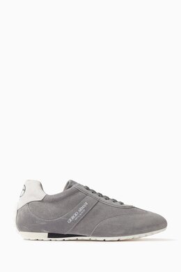 Giorgio Armani Runner Logo Sneakers in Suede & Leather 217266418_19